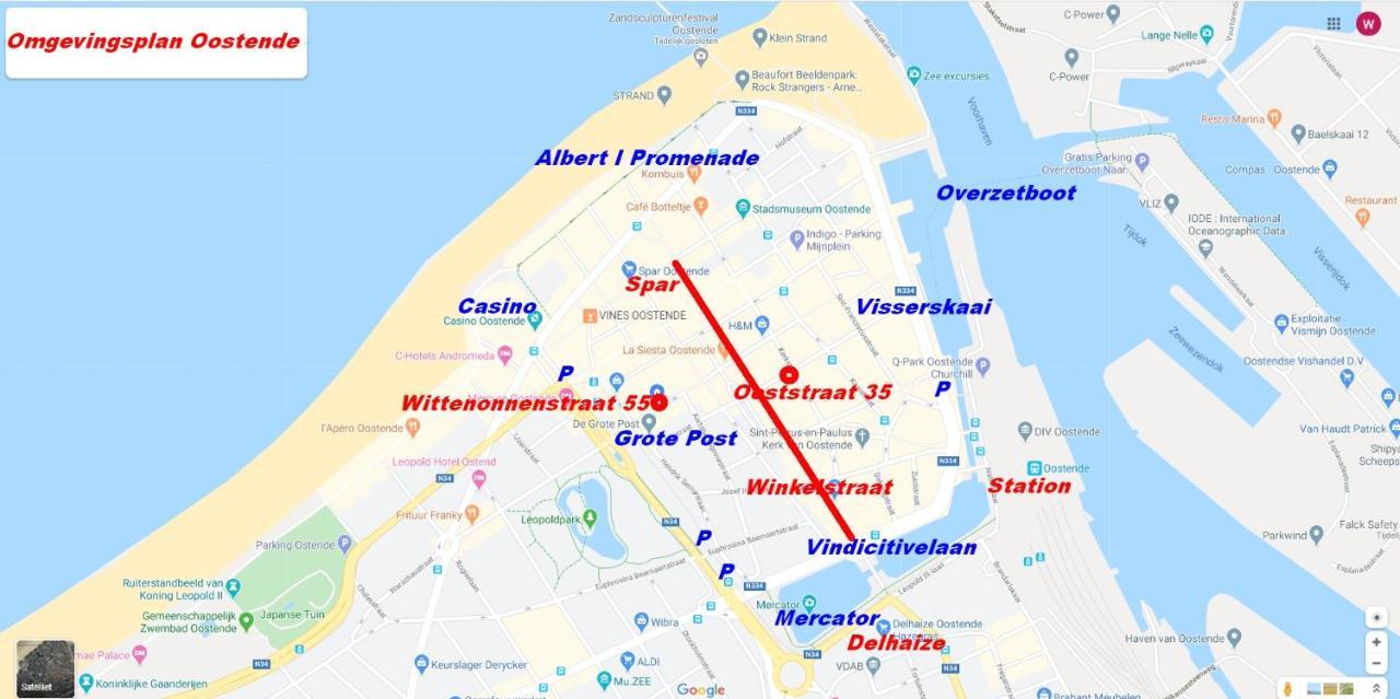 Vakantieappartement Emiel Centrum Oostende Met Garage Eksteriør billede