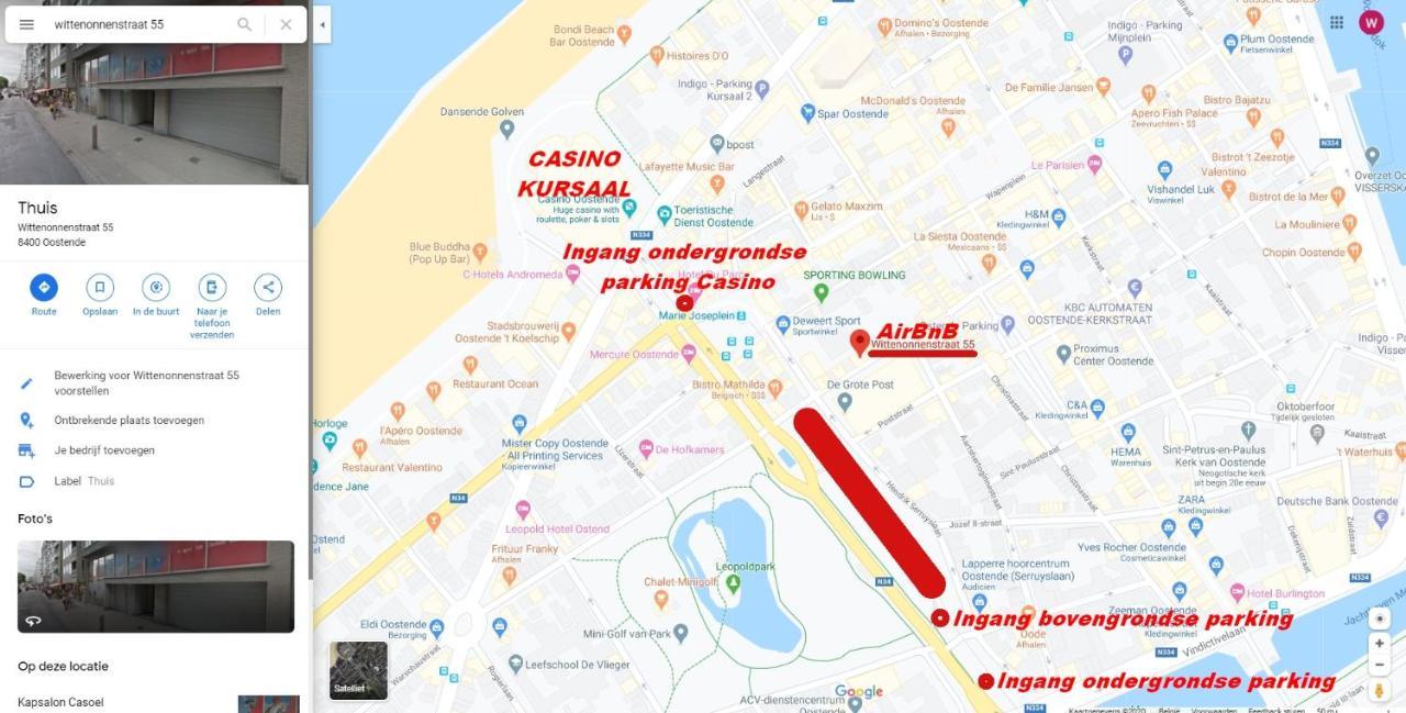 Vakantieappartement Emiel Centrum Oostende Met Garage Eksteriør billede