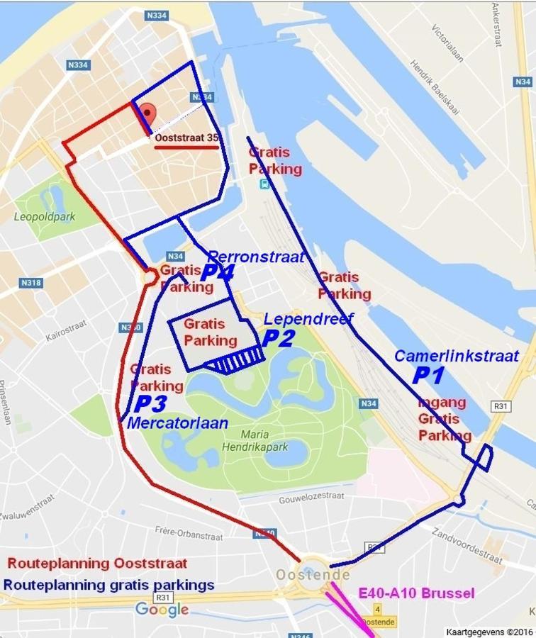 Vakantieappartement Emiel Centrum Oostende Met Garage Eksteriør billede